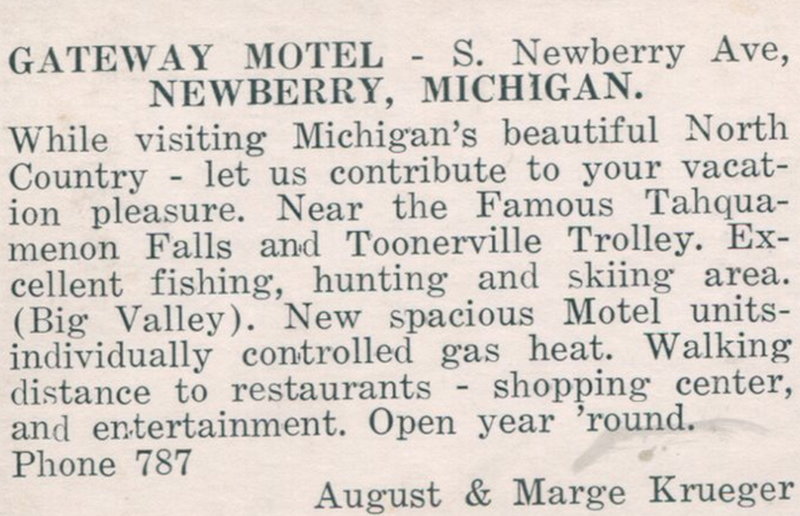 Gateway Motel - Vintage Postcard